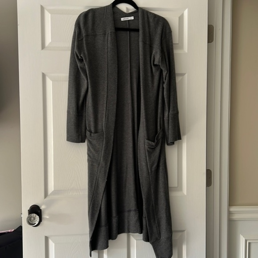 Red haute grey pocket duster size XS